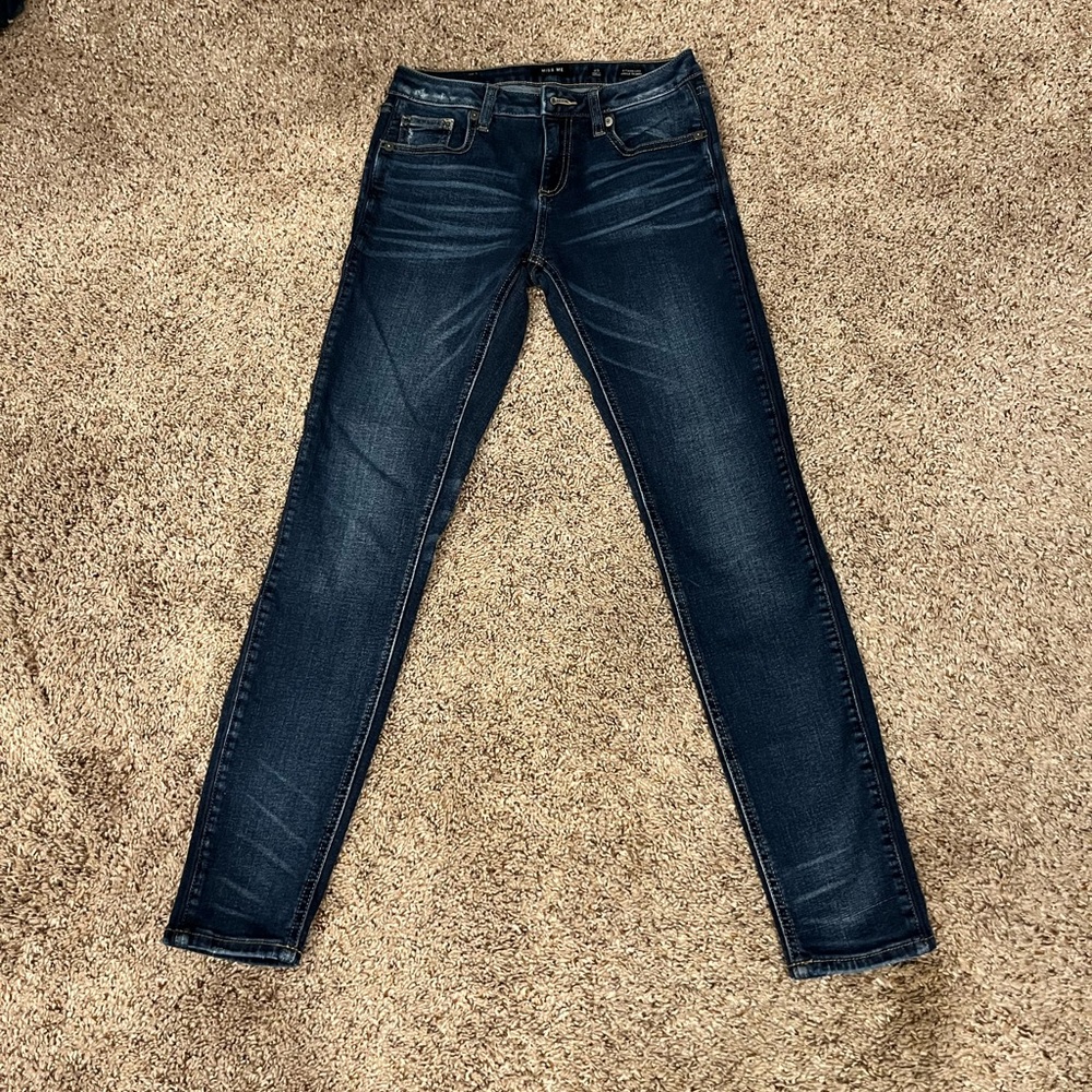 Miss Me Dark Indigo Ankle Skinny Jeans